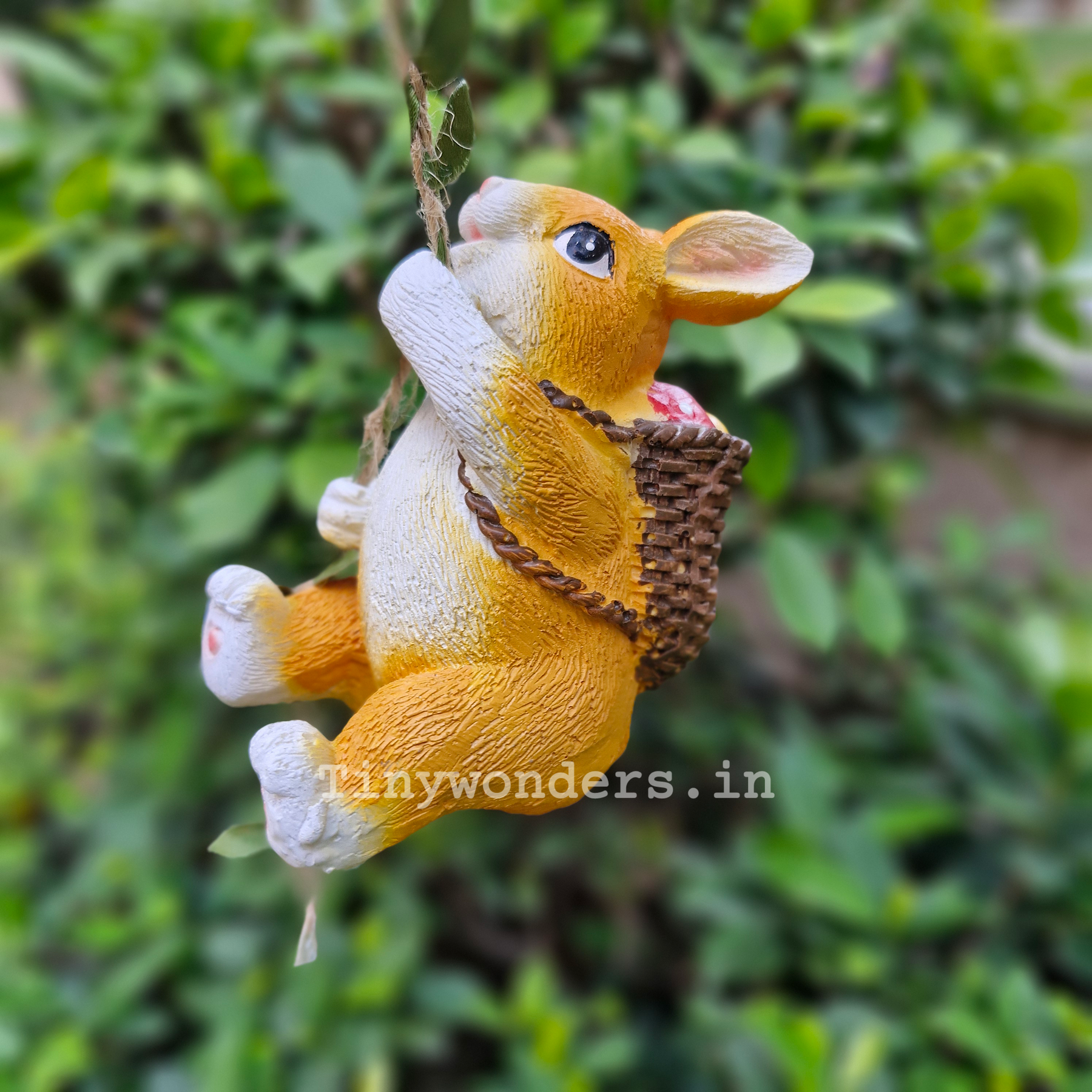 Cute climbing & hanging bunny garden showpiece ( Per unit )