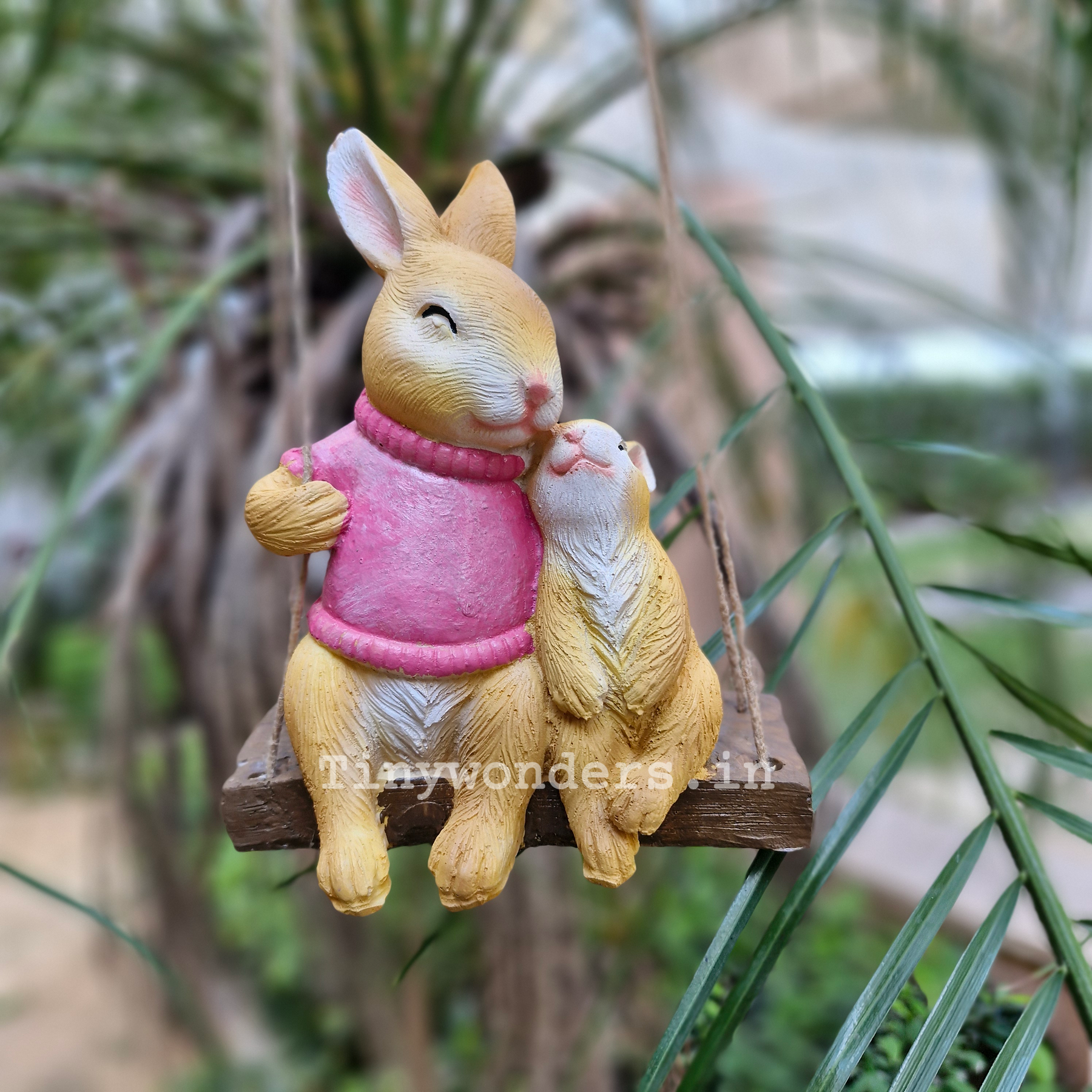 Rabbit Mom & Baby Cute Swing Hanging ( Per Unit )