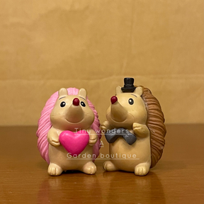 #005 Hedgehog Couple (Set Of 2) random colour