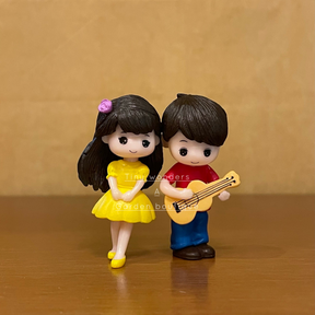 #059 Miniature Guitar Couple (PER PAIR) Random Colour