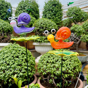 #S05 Charming Eyes Snail Stick ( Set Of 2) random colour