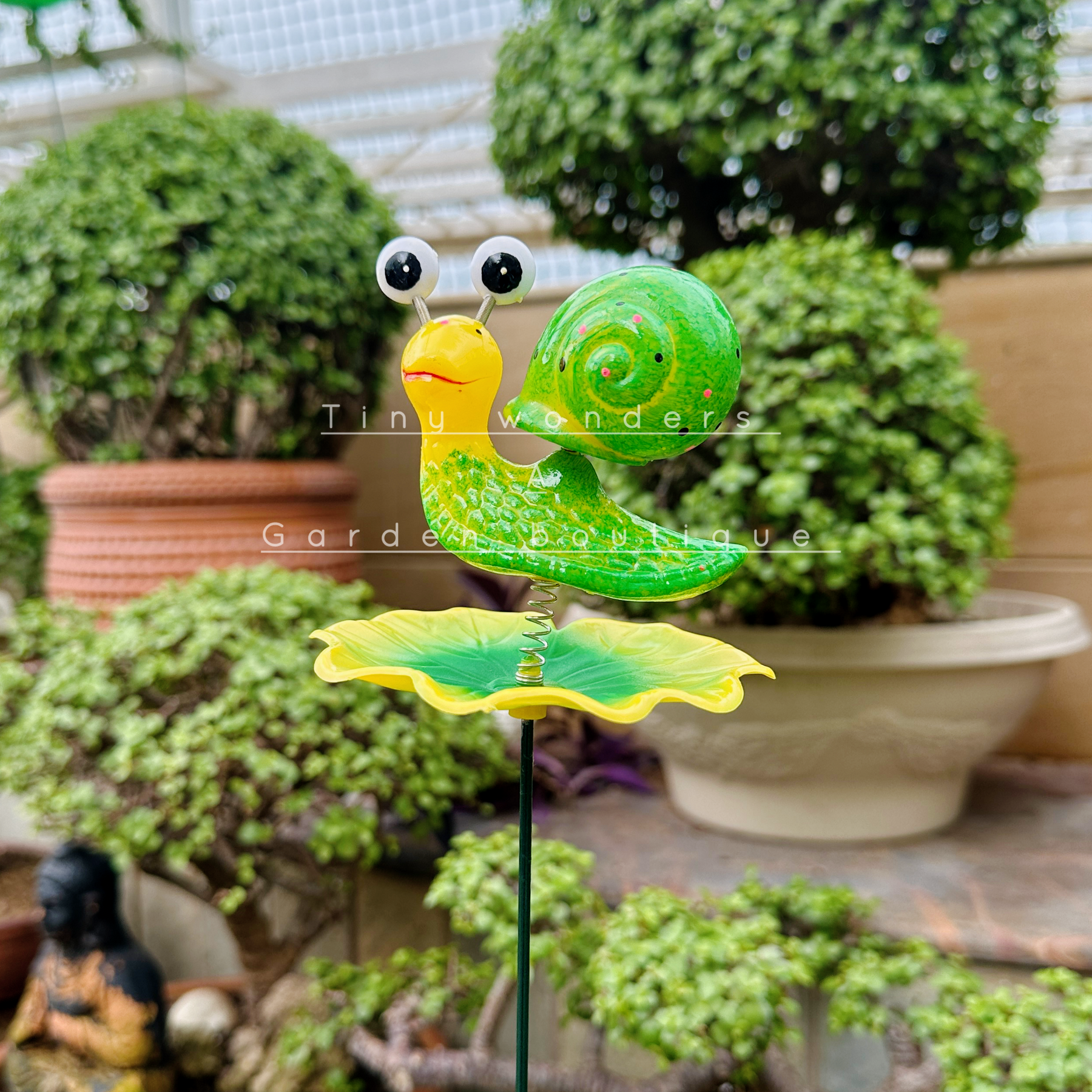 #S05 Charming Eyes Snail Stick ( Set Of 2) random colour