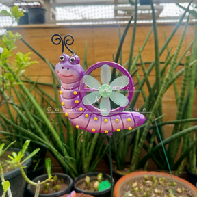 #S08 Snail Stick With Fan ( set of 2) Random Colour