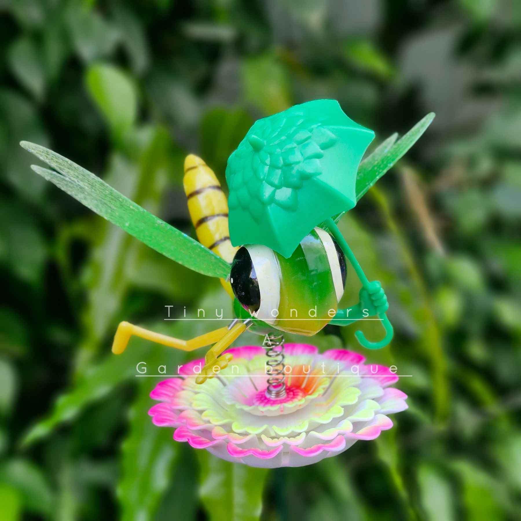 #S43 Pleasant Dragonfly with umbrella ( Set Of 2 )