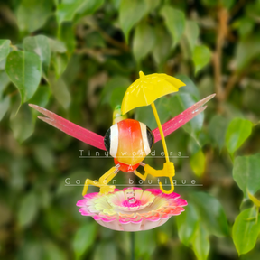 #S43 Pleasant Dragonfly with umbrella ( Set Of 2 )