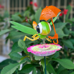 #S43 Pleasant Dragonfly with umbrella ( Set Of 2 )