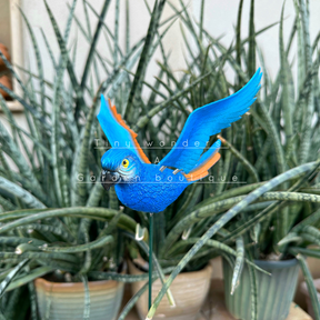 #S36 Colourful Parrots with wings ( set of 2 )