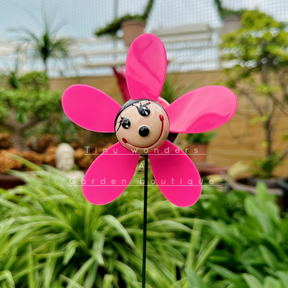 #S44 Smiling lady bug Sticks ( Set Of 2)