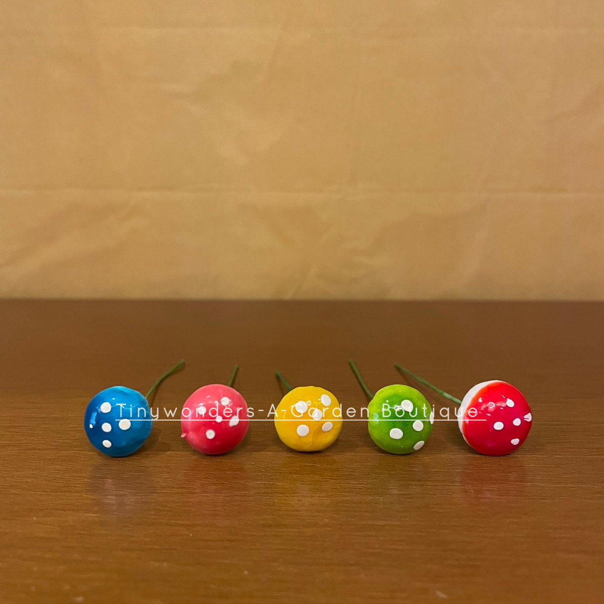 #306 Miniature Pin Mushroom Small ( Set Of 25 )