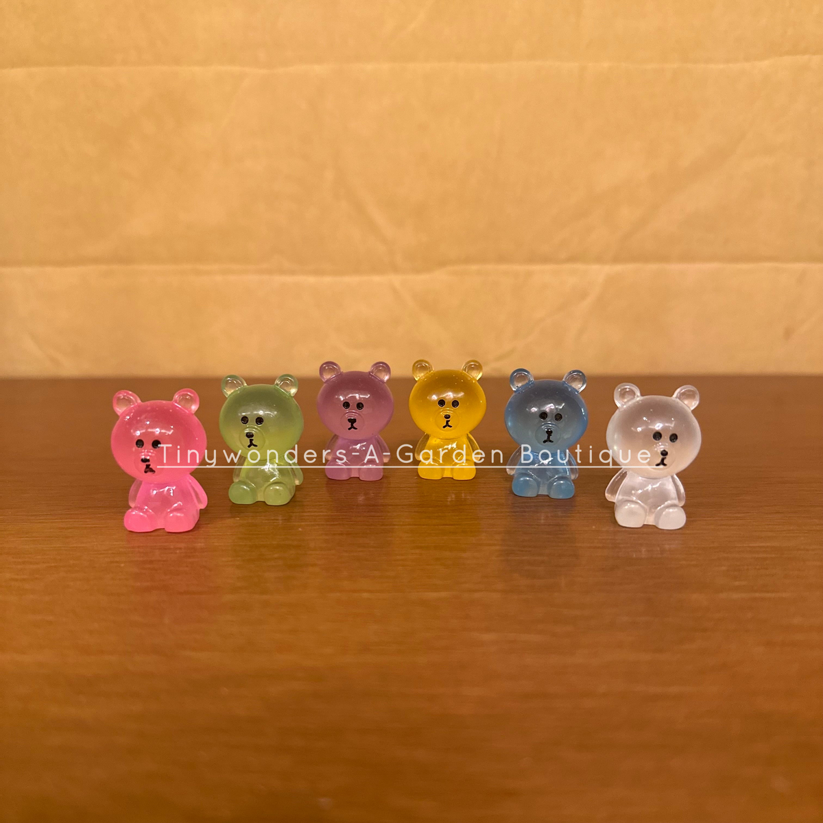 #395 Miniature Glow Teddy ( set of 2)