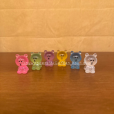 #395 Glow Teddy ( set of 2)