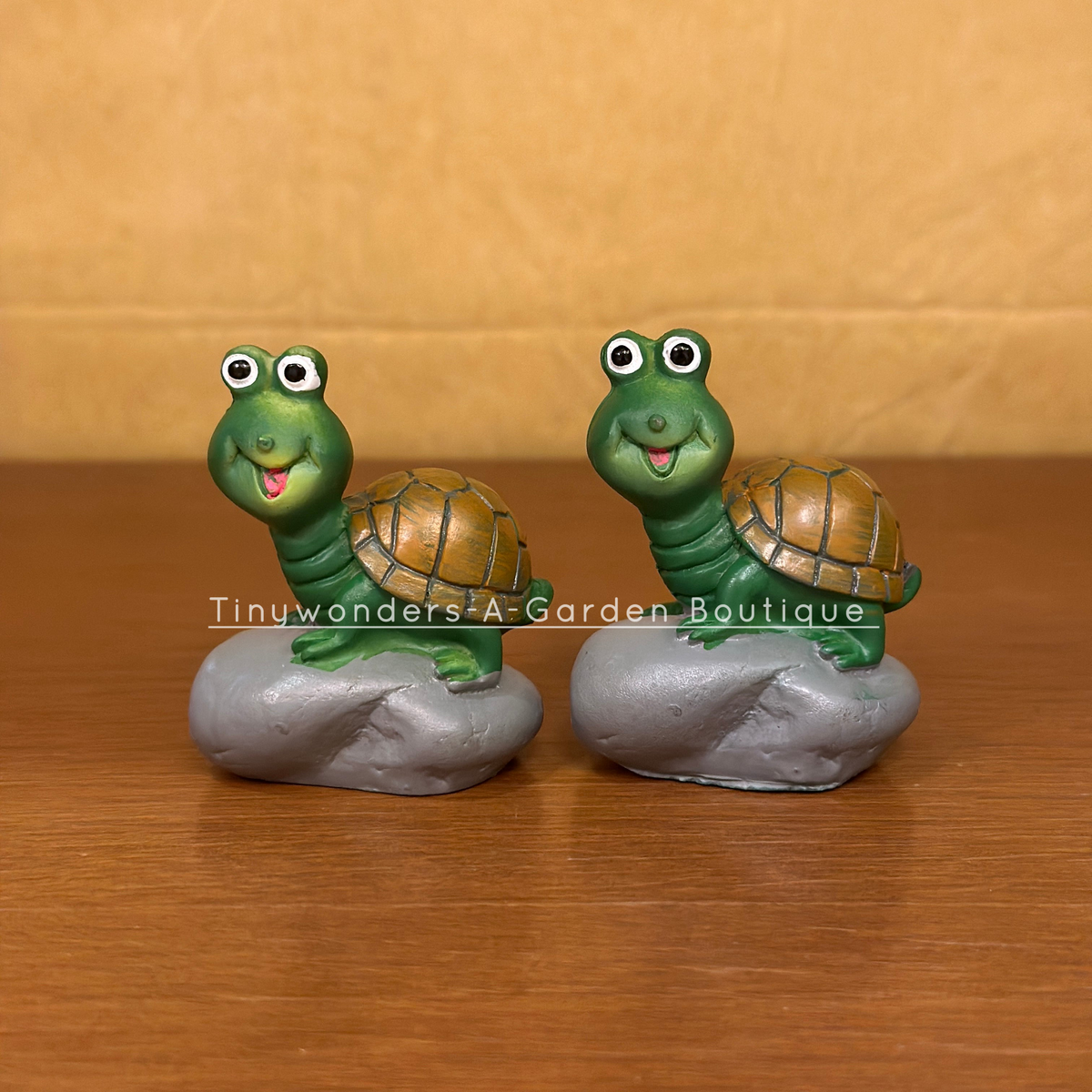 #411 Miniature Tortoise on Stone (Per Unit)