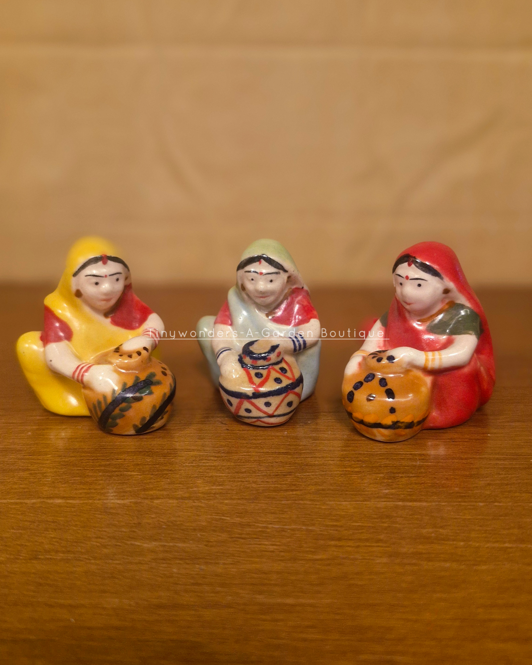#C34 Miniature Village Woman ( Per Unit ) Random Colour & Design