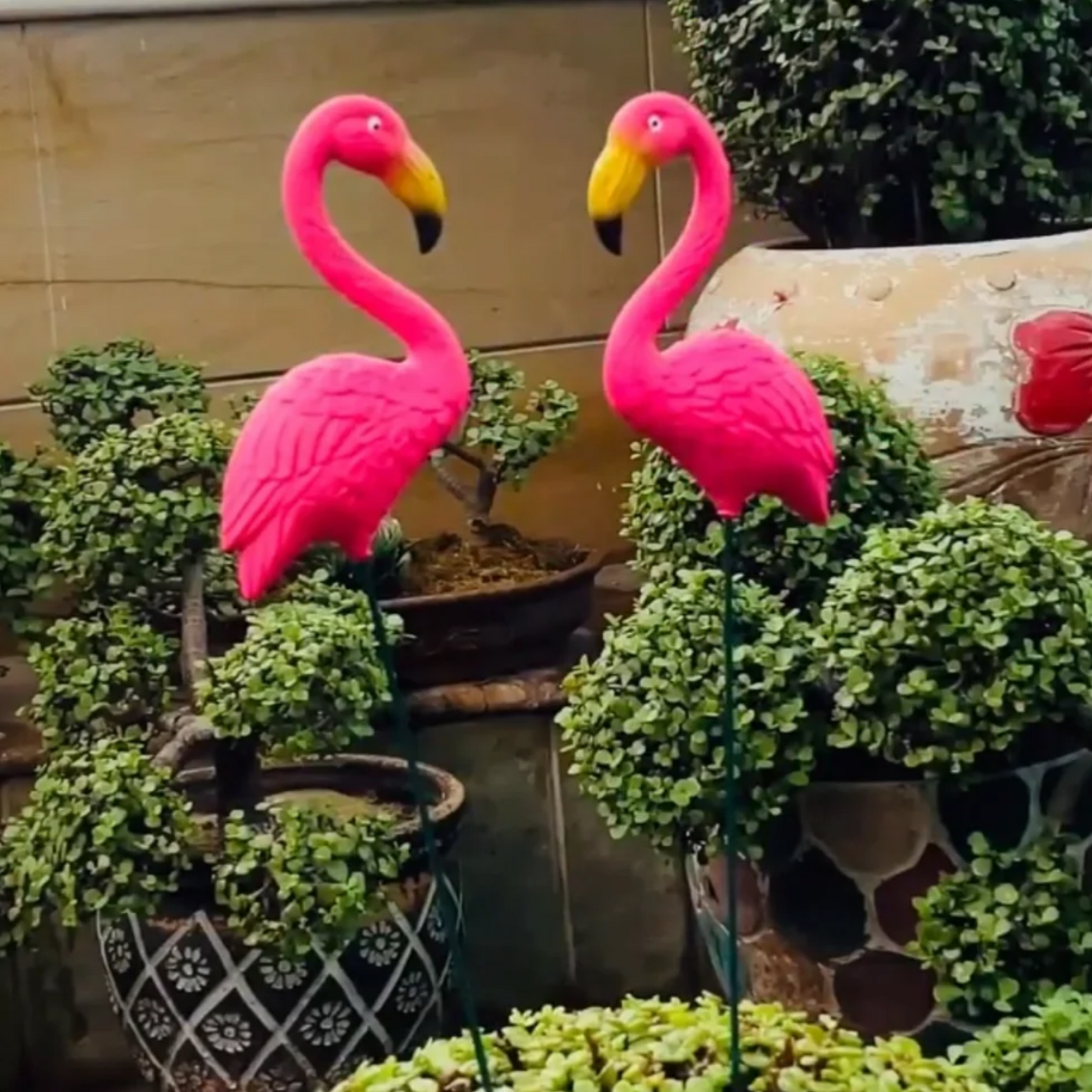 Flamingo stick set of 2