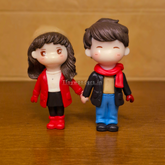 #326 Christmas Miniature Winter Couple (PER PAIR) Random Colour