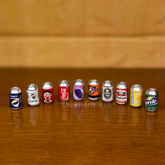 #438 Miniature Soft Drink (Set Of 5 ) random designs n colour