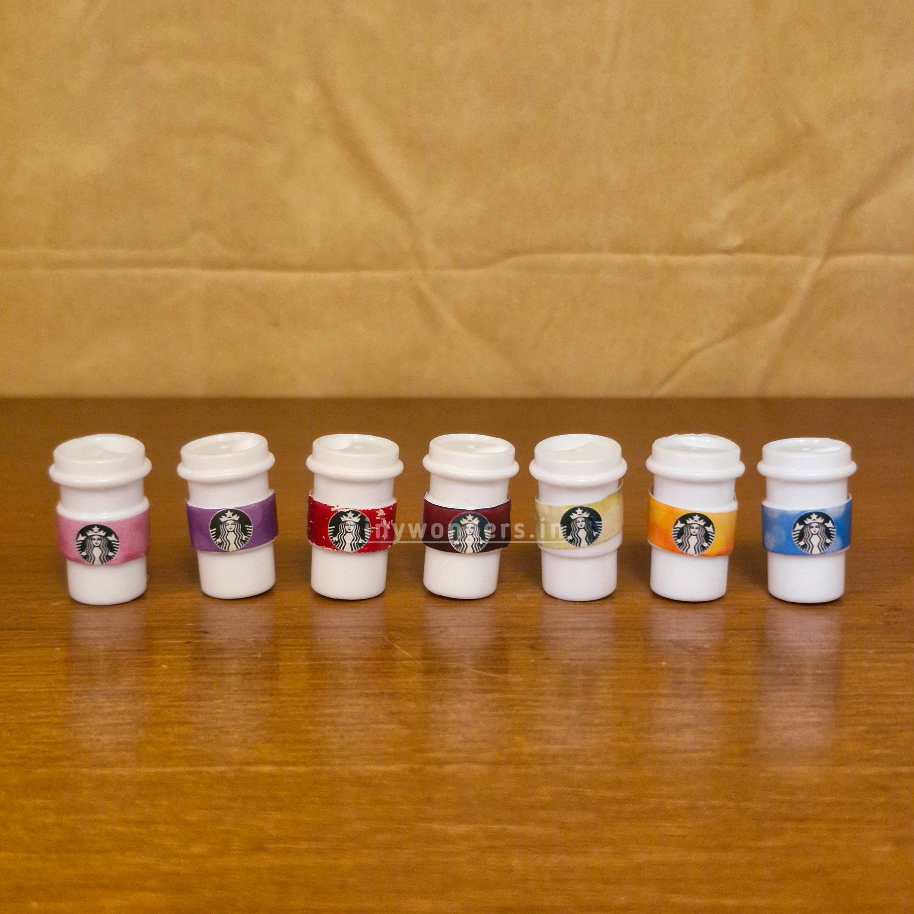 #354 Miniature Starbucks Coffee ( Set Of 2 ) Random Design