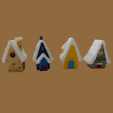 #647 Christmas Miniature Snow Hut ( Set Of 2 ) Random Colour