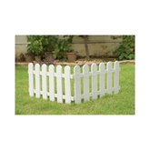 White Fences with Round Top set of 2